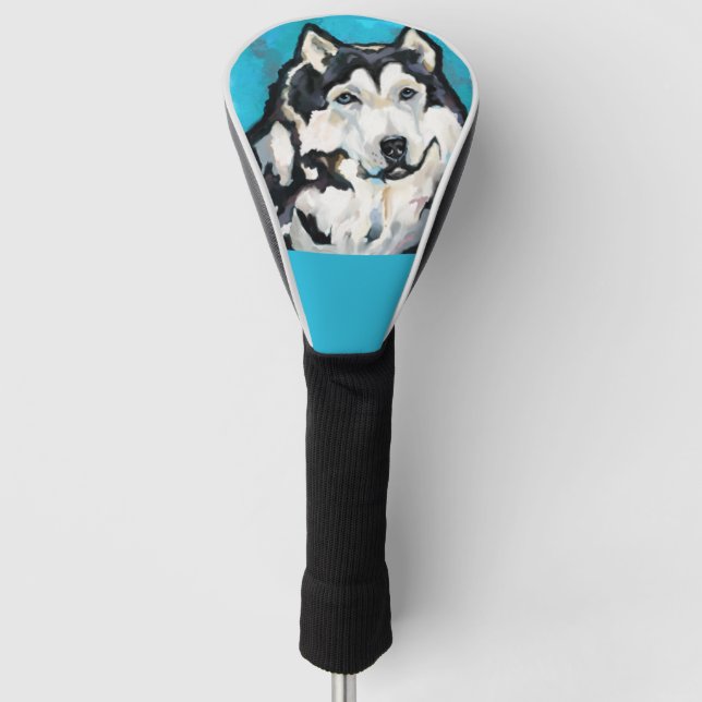 Alaskan Malamute Golf Headcover (Vorderseite)