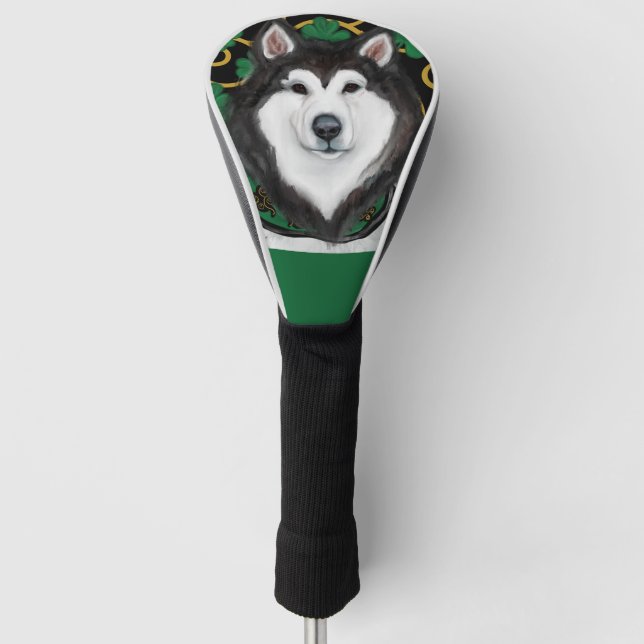 Alaskan Malamute Golf Headcover (Vorderseite)
