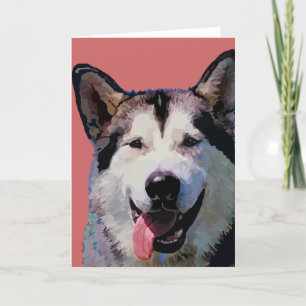 Alaskan Malamute Grußkarten Karte