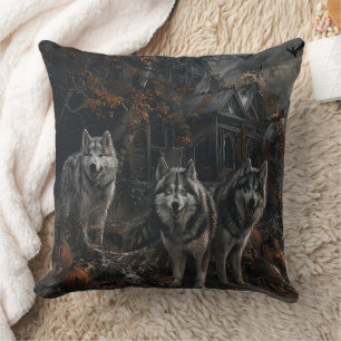 Alaskan Malamute Halloween Night Doggy Delight Kissen