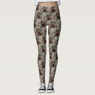 Alaskan Malamute Hund Weihnachtsfestlich Leggings