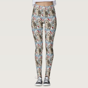 Alaskan Malamute Hund Winterwunderland Weihnachten Leggings
