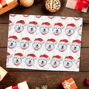 Alaskan Malamute-Hunderasse Weihnachtssterne Fleecedecke