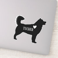 Alaskan Malamute Husky Silhouette Individuelle Nam