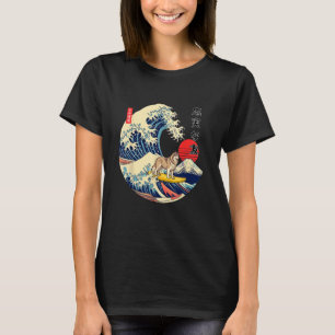 Alaskan Malamute Japanisch Kanagawa Wave Surf Loya T-Shirt