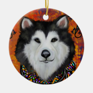 Alaskan Malamute Keramik Ornament