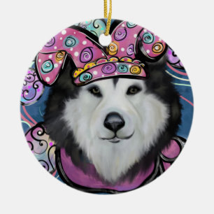 Alaskan Malamute Keramik Ornament