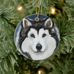 Alaskan Malamute Keramik Ornament