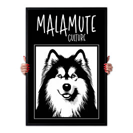 Alaskan Malamute Kultur Edgy Pop Art Poster