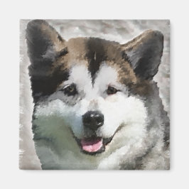 Alaskan Malamute Kunstgeschenke Magnet
