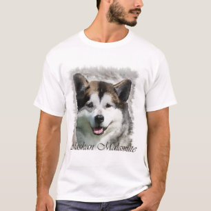 Alaskan Malamute Kunstgeschenke T-Shirt