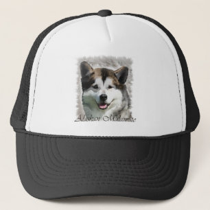 Alaskan Malamute Kunstgeschenke Truckerkappe