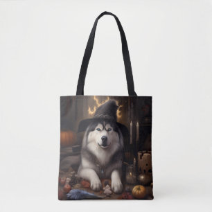 Alaskan Malamute Kürbisse Halloween Gruselig