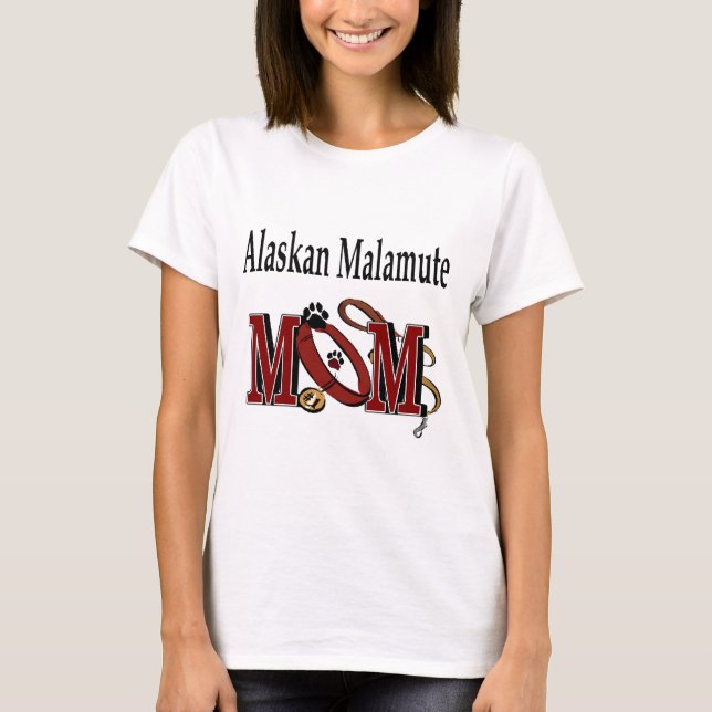 Alaskan Malamute MAMA T-Shirt (Vorderseite)