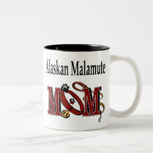 Alaskan Malamute MAMA Zweifarbige Tasse