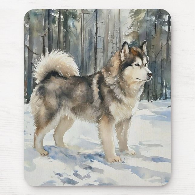 Alaskan Malamute Mousepad (Vorne)