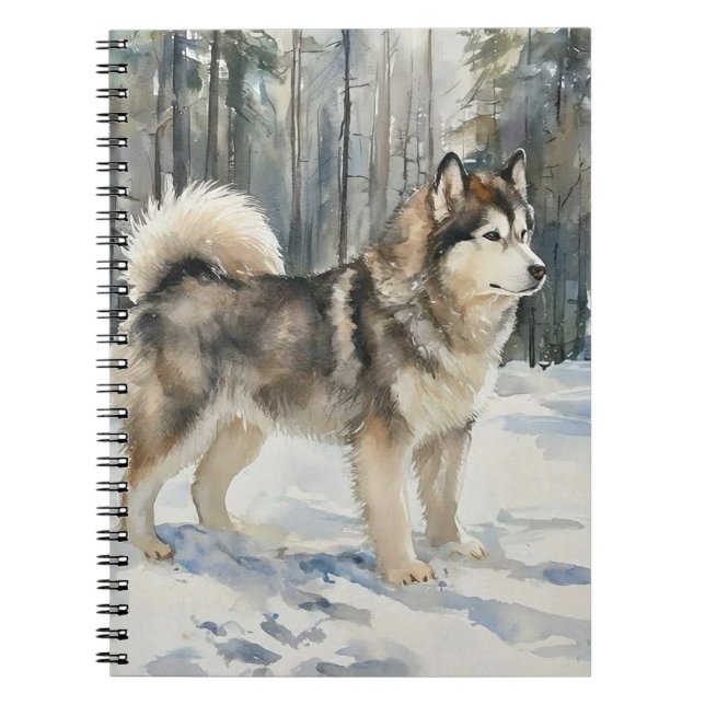 Alaskan Malamute Notizblock (Vorderseite)