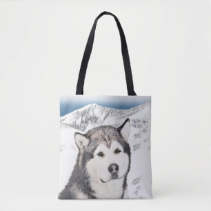 Alaskan Malamute Painting - Niedliche Original Dog