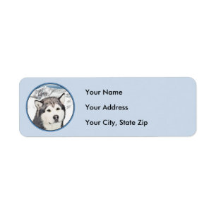 Alaskan Malamute Painting - Niedliche Original Dog