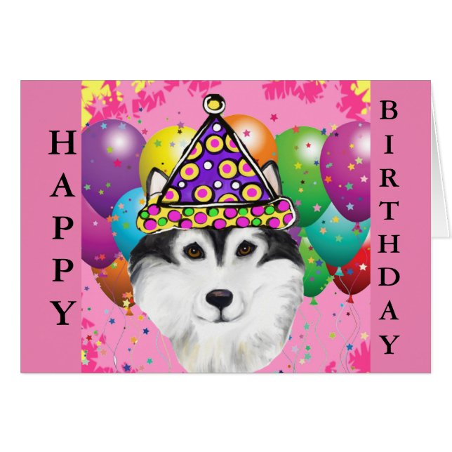 Alaskan Malamute Party Dog (Vorderseite (Horizontal))