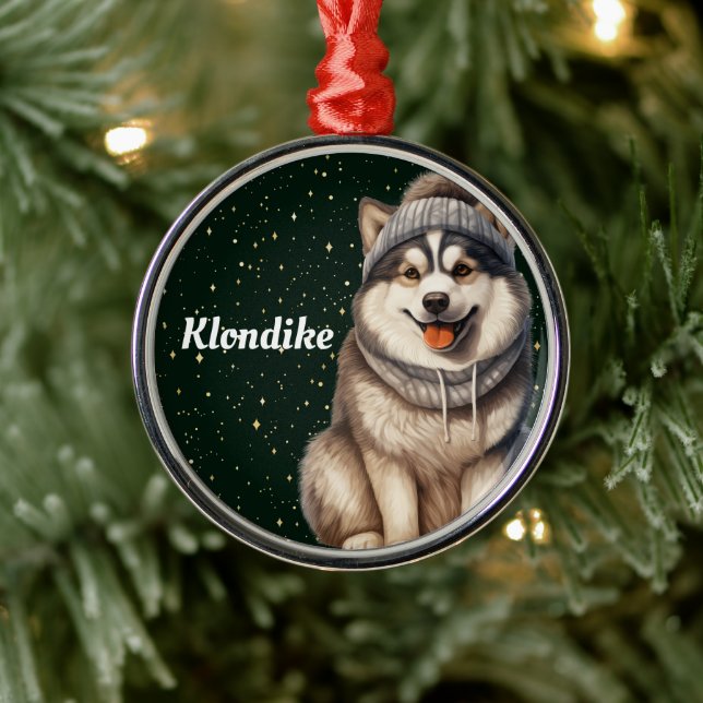 Alaskan Malamute Personalisierte Weihnachtsschmuck (Baum)