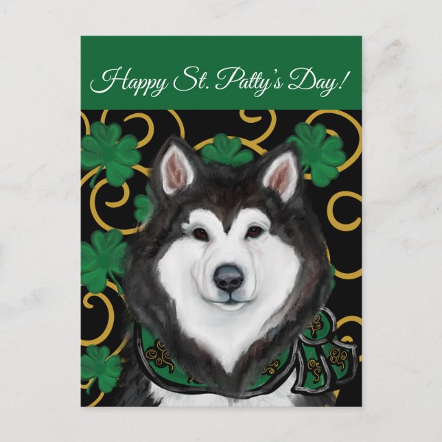 Alaskan Malamute Postkarte (Vorderseite)