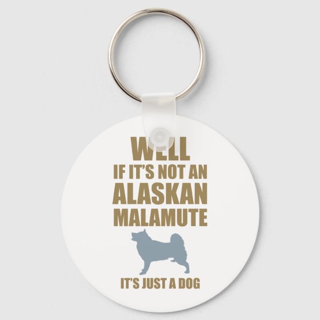 Alaskan Malamute Schlüsselanhänger (Vorderseite)