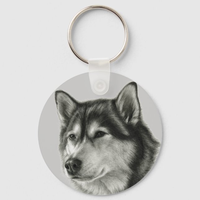 Alaskan Malamute Schlüsselanhänger (Vorderseite)