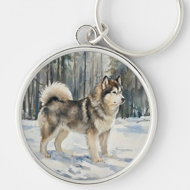 Alaskan Malamute Schlüsselanhänger (Vorne)