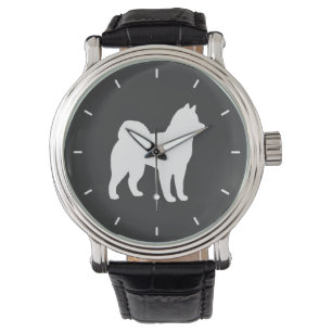 Alaskan Malamute Silhouette Armbanduhr