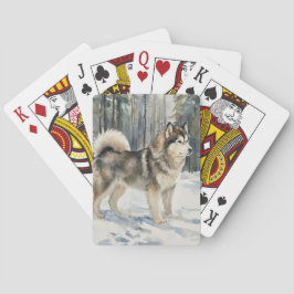 Alaskan Malamute Spielkarten