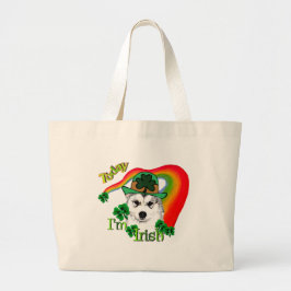Alaskan Malamute St. Patrick's Day Jumbo Stoffbeutel