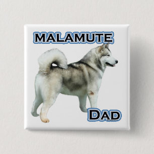 Alaskan Malamute Vater 4 - Schaltfläche Button