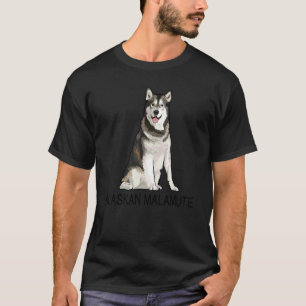 Alaskan Malamute Verrückter Hund T-Shirt