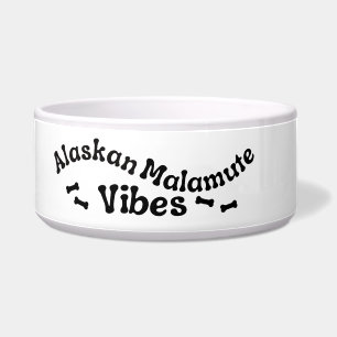Alaskan Malamute Vibes Keramik Dog Bowl Napf