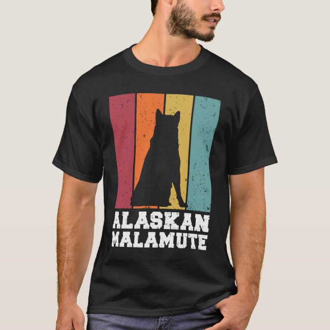 Alaskan Malamute Vintage T-Shirt (Vorderseite)