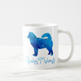 Alaskan Malamute Watercolor Tasse