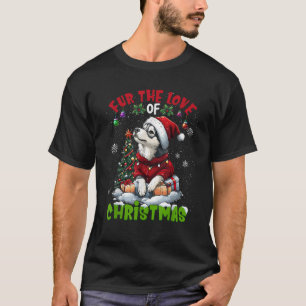 Alaskan Malamute Weihnachtsbaum Dekorationen Hunde T-Shirt