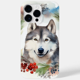 Alaskan Malamute Weihnachtsfeiertag Case-Mate iPhone 14 Pro Max Hülle