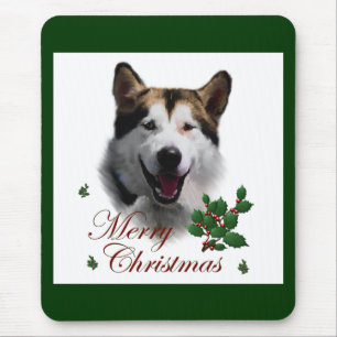 Alaskan Malamute Weihnachtsgeschenke Mousepad