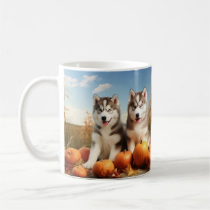 Alaskan Malamute Welpe Herbst Delight Pumpkin Kaffeetasse