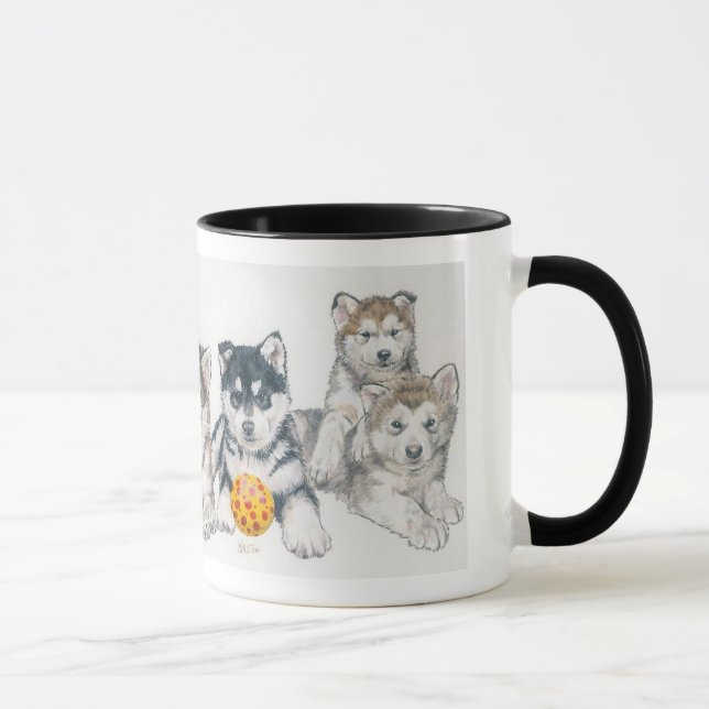 Alaskan Malamute Welpen Tasse (Rechts)