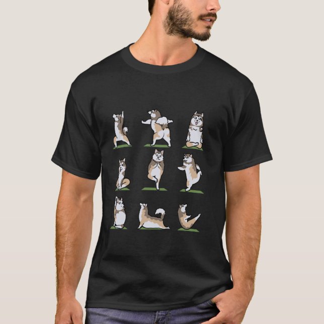 Alaskan Malamute Yoga T-Shirt (Vorderseite)