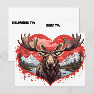 Alaskan Moose Postkarte