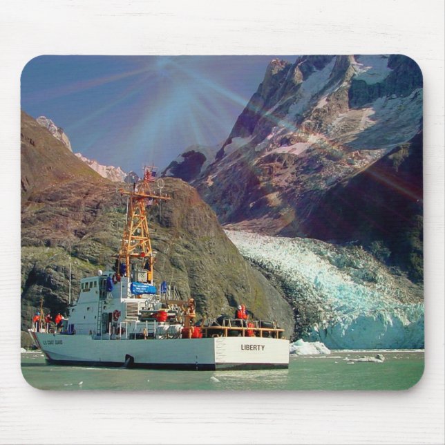 Alaskan Mountain View mit Boot Mousepad (Vorne)