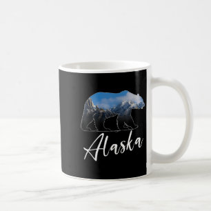 Alaskan Mountains Bear Grizzly Alaska Staat Souven Kaffeetasse