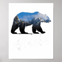 Alaskan Mountains Bear Grizzly Alaska Staat Souven