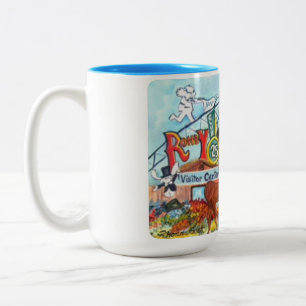 Alaskan Mushing "Unter dem Bogen" Ikonen-Tasse Zweifarbige Tasse