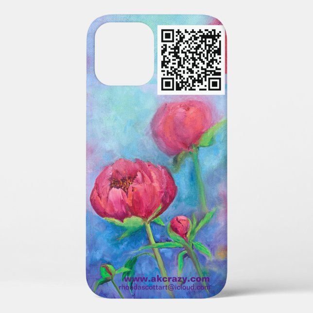 Alaskan Peonies iPhone 12 pro Fall Case-Mate iPhone Hülle (Rückseite)