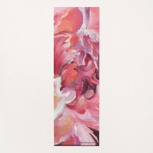 Alaskan Peonies Yoga Mat Yogamatte (Vorderseite)
